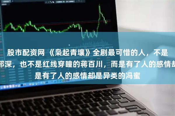 股市配资网 《枭起青壤》全剧最可惜的人，不是坠入黑白涧的邢深，也不是红线穿瞳的蒋百川，而是有了人的感情却是异类的冯蜜